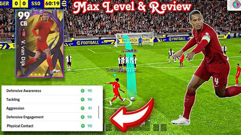 98 Rated Virgil Van Dijk Max Level Review EFootball 2023 Mobile