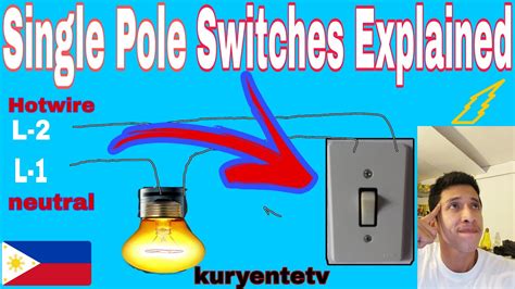 Single Pole Switch Lighting Circuits How To Wire A Light Switch 2022 Diy Bisaya Tutorial Youtube