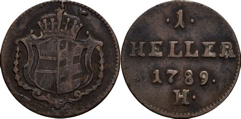 Habsburg Markgrafschaft Burgau Heller H Günzburg 1789 Josef II 1765