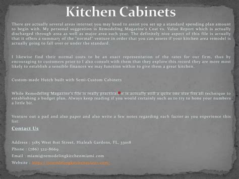 Ppt Kitchen Cabinets Powerpoint Presentation Free Download Id9771924