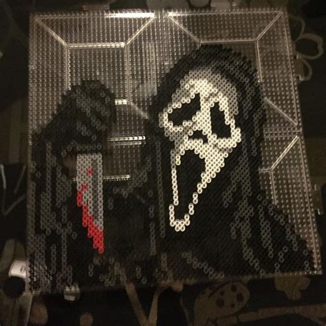 Ghostface From Scream By Jessica The Great Hess Itsjessthegr8 On Instagram Perler Bead