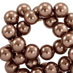 Glasparel Chocolate Brown 12mm Per Streng Xitin Beads Jewelry