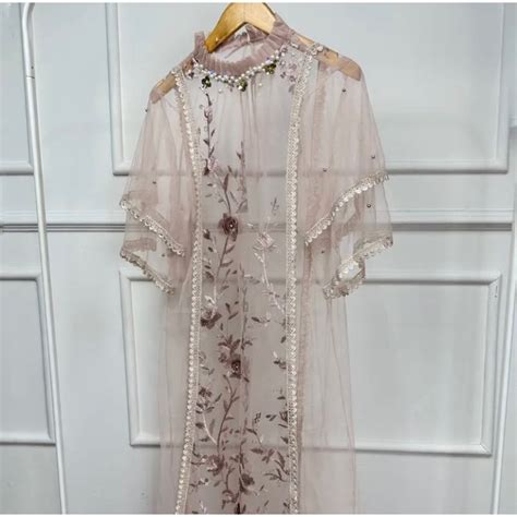 Jual HANA Nude By SANI SIGNATURE Dress Premium Outer Lace Kondangan Raya Series Shopee Indonesia