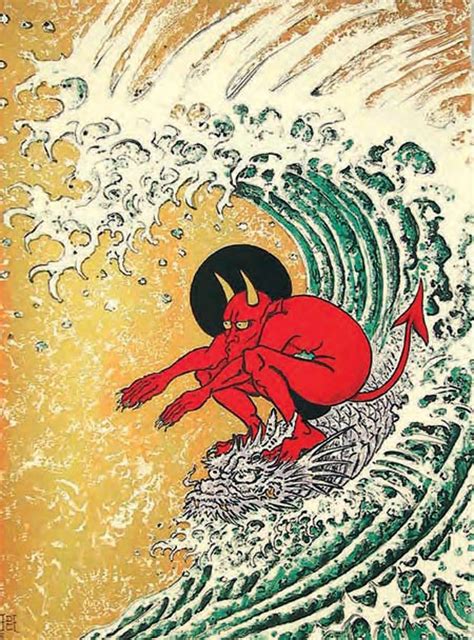 “Surf or Die", Ed Hardy, color lithograph, 2011 : r/Art