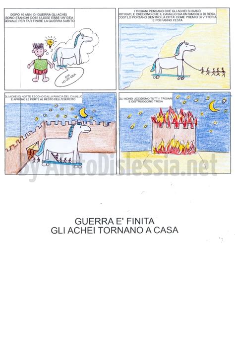 Iliade A Fumetti Sc Primaria Aiutodislessia Net