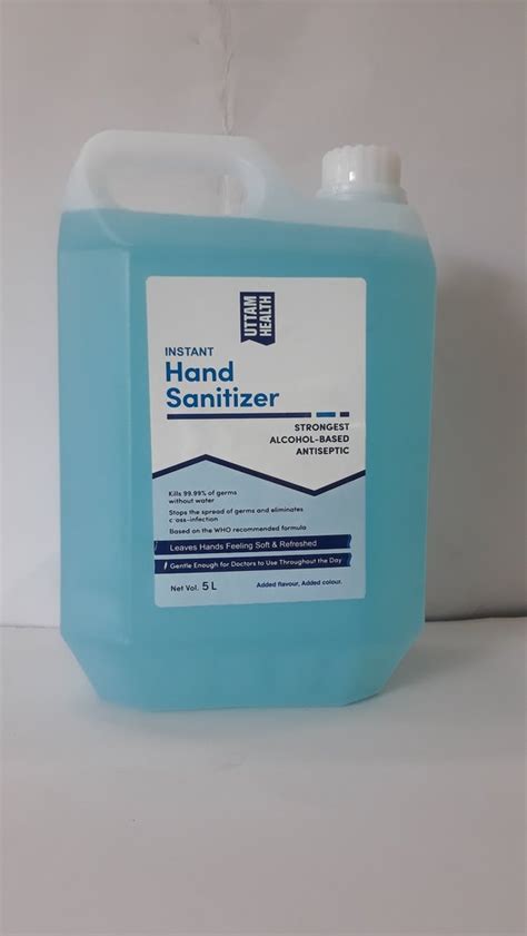 5 Liter Alcohol Based Hand Sanitizer At Rs 500 Piece Alcohol Hand