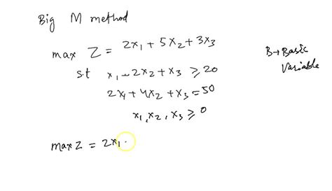 Solved Maximize Z 2x1 5x2 3x3 Subject To X1 2x2 X3 ≥ 20