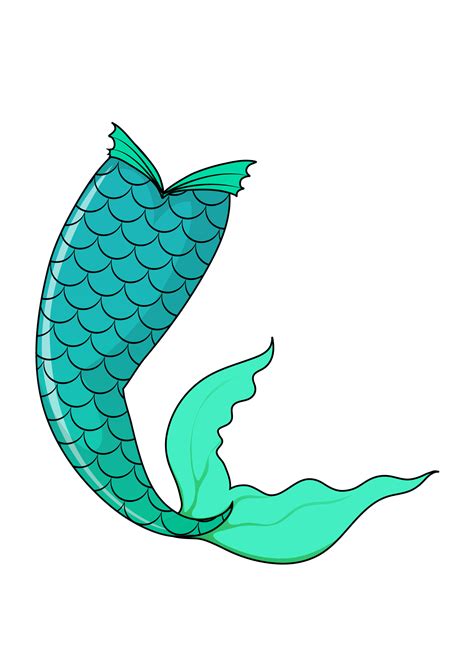 How To Draw Mermaid Tail Scales