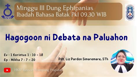 IBADAH STREAMING HKBP MAMPANG PRAPATAN PUKUL 09 30 WIB MINGGU 22