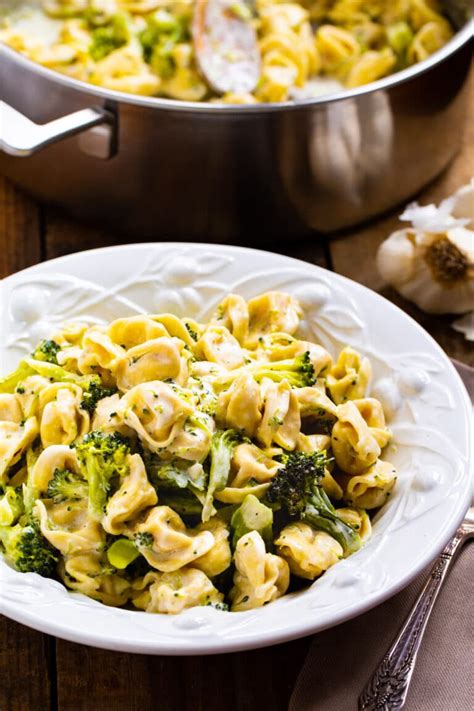 Broccoli Alfredo Tortellini Recipe Spicy Southern Kitchen