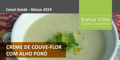 Creme De Couve Flor Alho Por Bianca Vilela