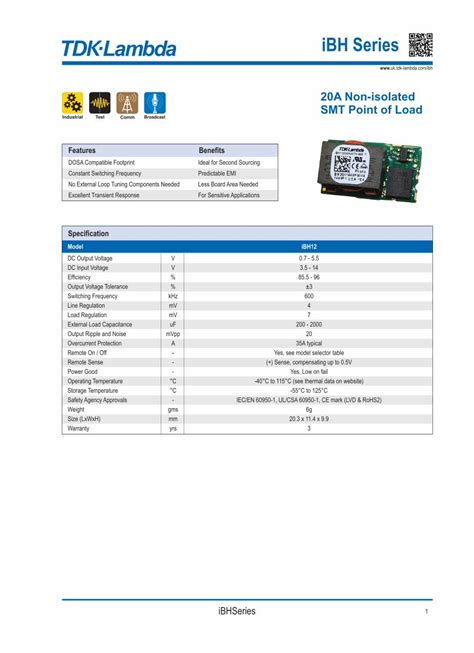 PDF QGXVWULDO 7HVW RPP URDGFDVW RPP URDGFDVW Specification