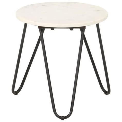 Zerodis Table Basse Blanc X X Cm Pierre V Ritable Texture Marbre