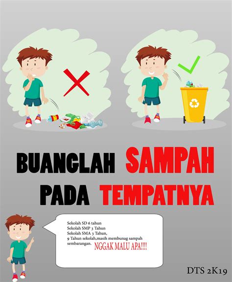 Poster Jangan Membuang Sampah Sembarangan