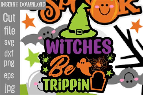 Witches Be Trippin Svg Cut File Graphic By Simacrafts Creative Fabrica