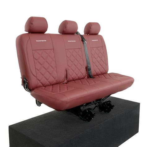 Vw Transporter T T Shuttle Rear Seat Covers Leatherette Logo