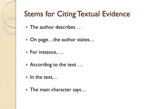 What Is The Definition For Textual Evidence Teryneed