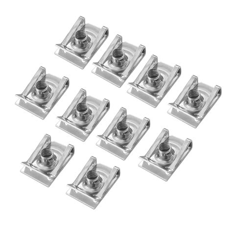 10pcs M4m5m6m8 304 Stainless Steel Clip Nutreed U Nuts Speed Clip