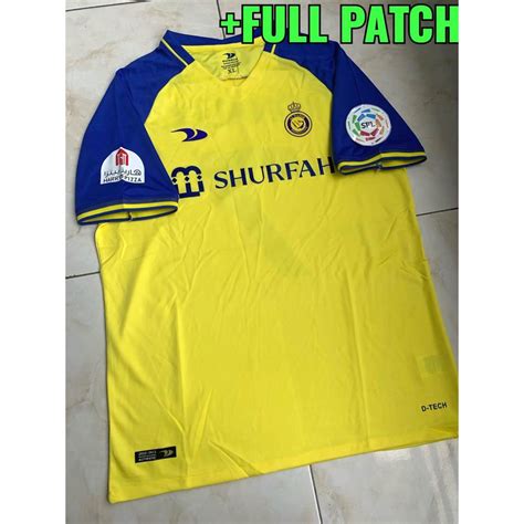 Jual Jersey Baju Bola Al Nassr Home Full Patch 2022 2023 Grade Ori