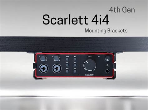 Focusrite Scarlett 4i4 4th Generation Desk Mounting Bracket Reversible