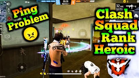 Clash Squad Rank 🔥 High Ping 😠 Heroic Gameplay Free Fire Max