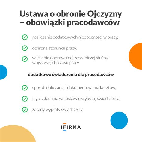 Ustawa o obronie Ojczyzny świadczenia dla pracodawców ifirma pl