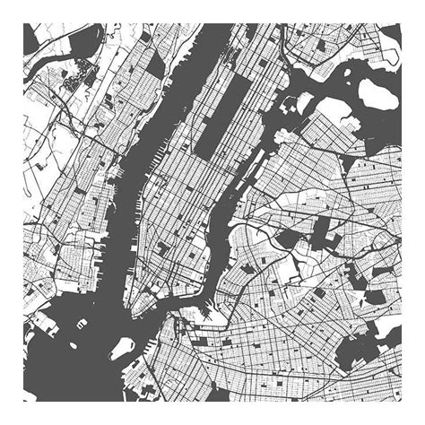 Vector Detailed Map New York Artofit