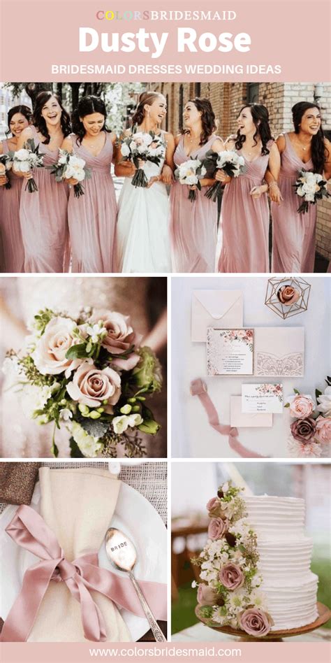 All 20 Dusty Rose Wedding Color Palettes Colorsbridesmaid