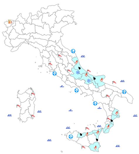 Allerta Meteo Protezione Civile Venti Di Burrasca E Brusco Calo Delle