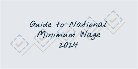 Guide To National Minimum Wage 2024 Square Peg Associates