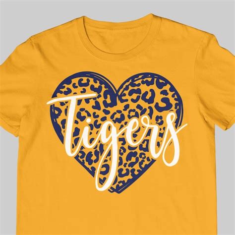 Tigers Svg School Spirit Shirts Svg School Mascot Svg Tiger Etsy