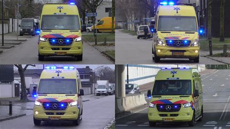 Diverse Ambulances Met Spoed Onderweg Naar Meldingen In Helmond En