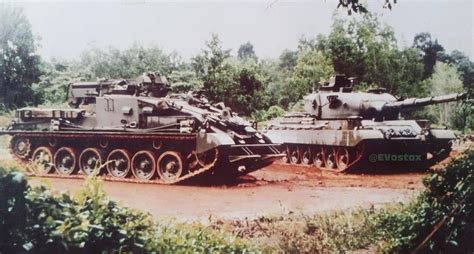 Actual Photo Of Vickers Mk 3m Mbt And Vickers Mk 3 Arv Undergoing