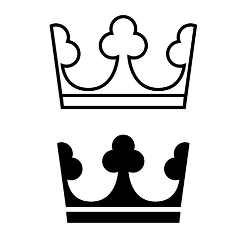 Crown Vector Icon King Illustration Sign Queen Symbol Monarchy Mark