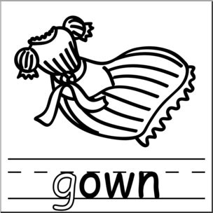 Clip Art Basic Words Oon Phonics Spoon B W Abcteach