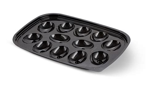 Mt Products Disposable Deviled Egg Trays With Clear Lid Set Of