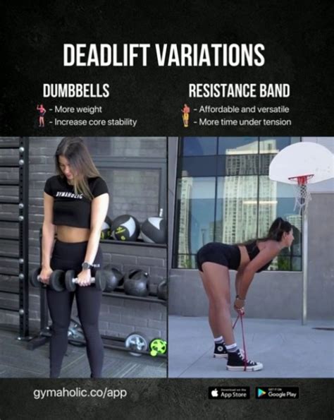 Deadlift Variations: Dumbbells vs. Resistance Band Don’t be limited by your environment. Get ...