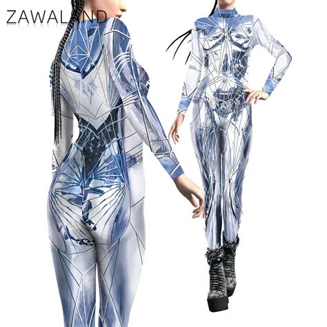 Zawaland Disfraz De Robot Steampunk Zentai Mono De Fantas A Tecnolog A