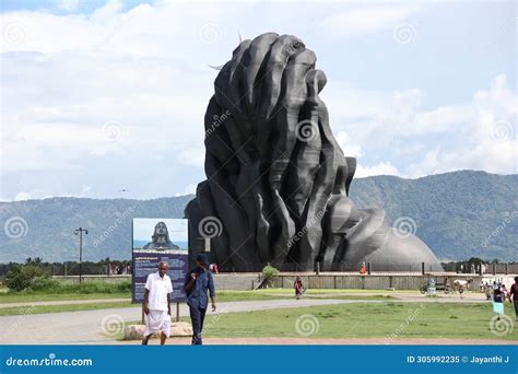 Adiyogi Isha Yoga Center Shiva Statue Coimbatore Editorial Image