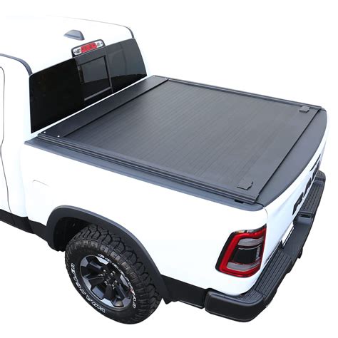 Buy Syneticusa Retractable Hard Tonneau Cover For 2019 2024 Dodge Ram 1500 5 7 67 4” Truck