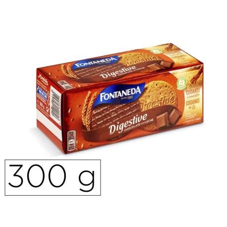 GALLETA FONTANEDA DIGESTIVE CHOCOLATE CON LECHE FIBRA CAJA DE 300 171119