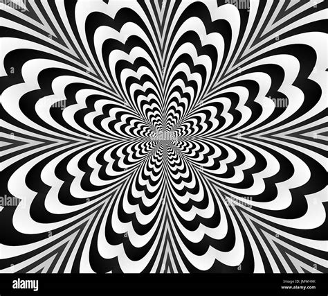 Black And White Optical Illusion Background Stockfotos And Black And