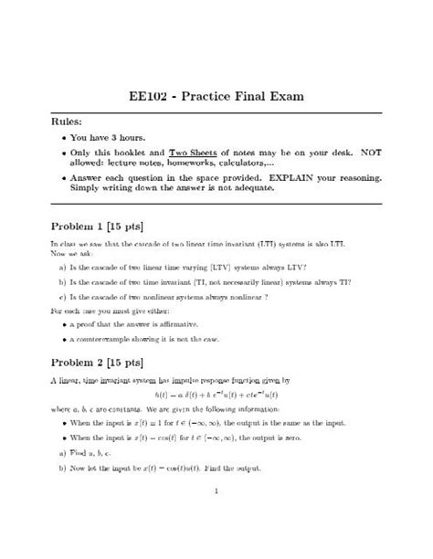 EE102 Practice Final Exam