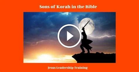 Sons of Korah in the Bible (2024) 📖📜