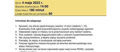 Matura 2022 język łaciński i kultura antyczna Arkusze CKE pytania