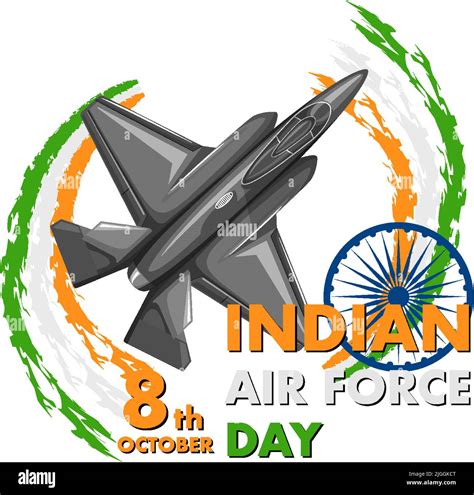 Indian Air Force Day Poster Illustration Stock Vector Image And Art Alamy