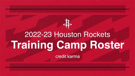 Rockets Announce Training Camp Roster NBA