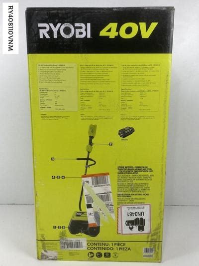 Ryobi 40v 12 In Cordless Electric Single Stage Snow Shovel With 40 Ah