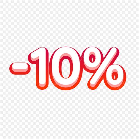10 Percent Discount PNG Transparent, 10 Percent Discount Red, 10 ...