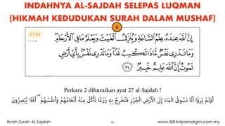 Kelebihan Surah As Sajdah Deirdre Clark